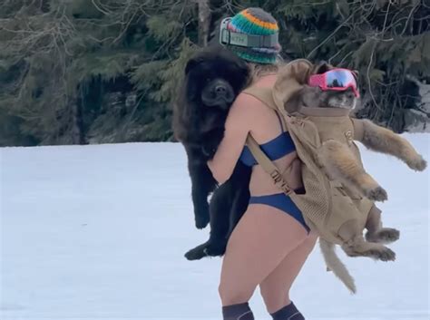 Chelsea Handler Celebrates Birthday By Skiing And Smoking In A Bikini