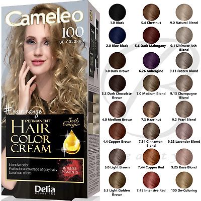 Delia Cameleo Permanent Hair Color Cream Kit With Oils Omega Choose