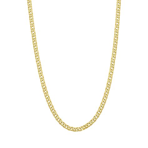 Gerecycled Zilveren Goldplated Ketting Gourmet Schakel Lucardi Nl