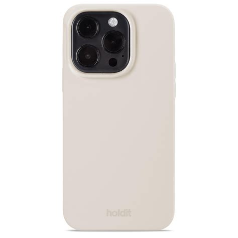 Holdit Coque En Silicone Pour IPhone 15 Pro Light Beige