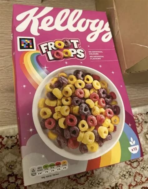 Kelloggs Froot Loops Sweetened Rare Multi Grain Cereal 375g Natural