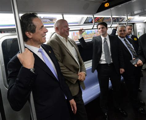 Gov Cuomo And Chairman Prendergast Ride E Train New York Go Flickr