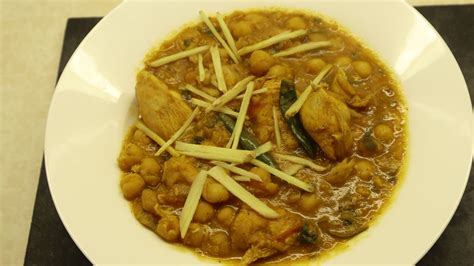 Chicken And Chickpea Curry Pakistani Murgh Cholay Chicken And