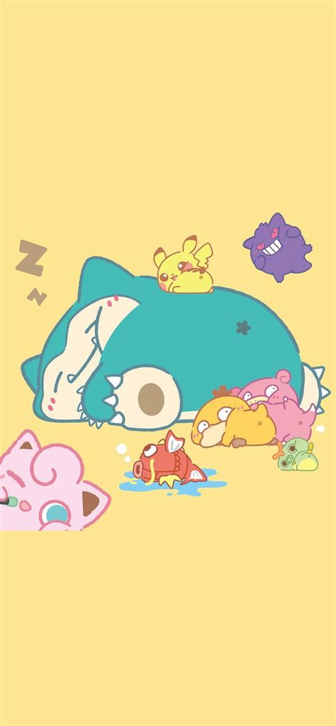 Pin by riri yama on ポケモン | Pokemon snorlax, Cute pokemon wallpaper ...