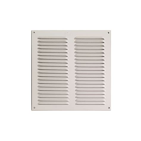 Rejilla de ventilación de aluminio con mosquitera blanca 20X20 cm Ehlis