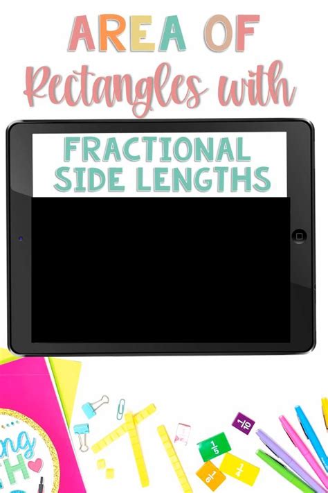 Area Of Rectangles With Fractional Side Lengths Worksheet