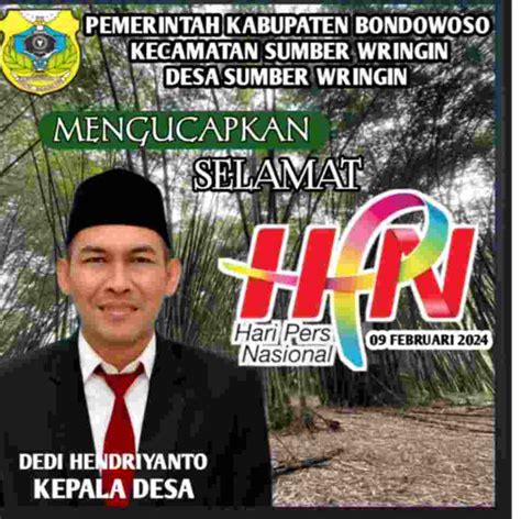 Pemerintah Desa Sumberwringin Mengucapkan Selamat Hari Pers Nasional