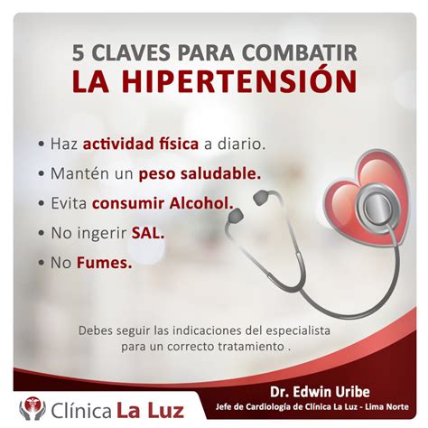 Claves Para Combatir La Hipertensi N Arterial Cl Nica La Luz