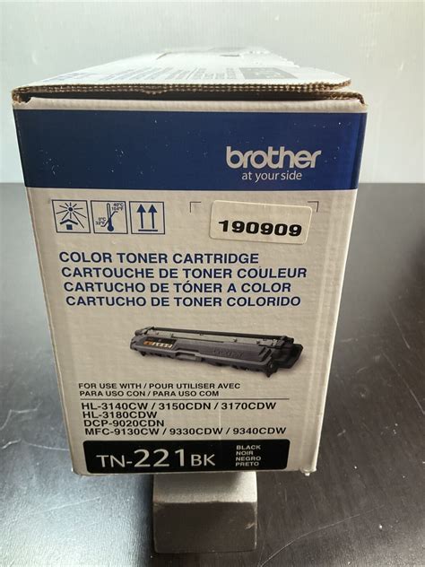 Genuine Brother Tn Bk Black Standard Toner Cartridge Oem New