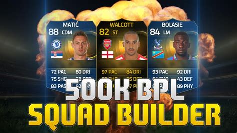 Fifa Ultimate Team K Bpl Squad Builder Ft Tots If S