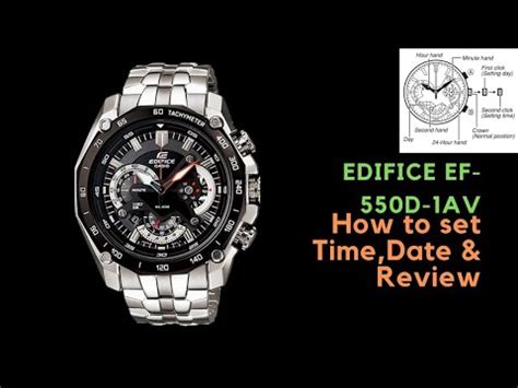 How To Set Time Casio Edifice EF 550D TrendWatchLab Casio Edifice