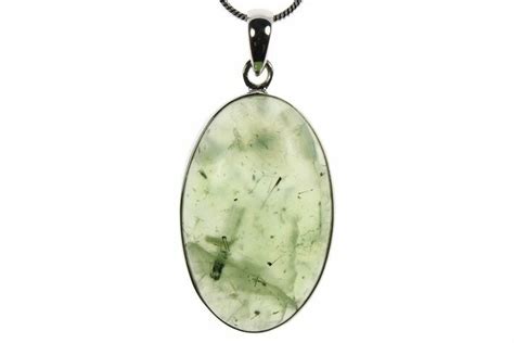 1 35 Green Prehnite Epidote Pendant 925 Sterling Silver 267151