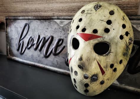 Home Sweet Home Jason Mask Horror Artwork Jason Voorhees