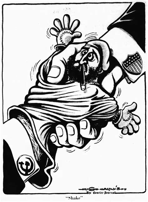 ”shake” American Cartoon ”the Louisville Courier Journal” Artist