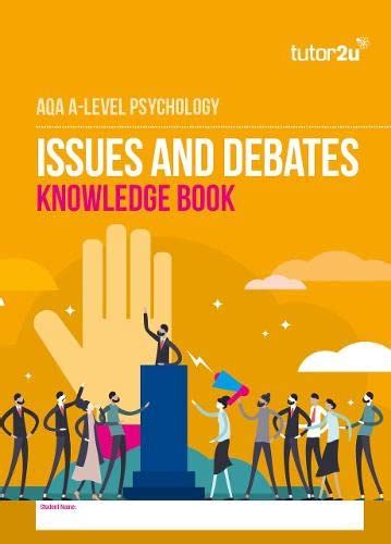 Aqa A Level Psychology Issues And Debates Knowledge Book Psychology Tutor2u Books