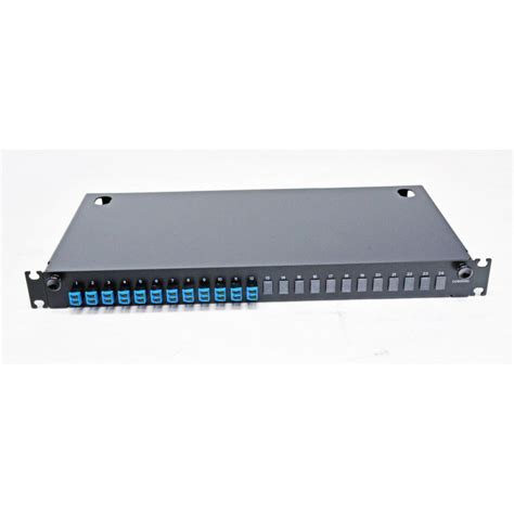 Lanscape Fiber Housing Loaded With Lc Duplex Upc Shuttered Adapters