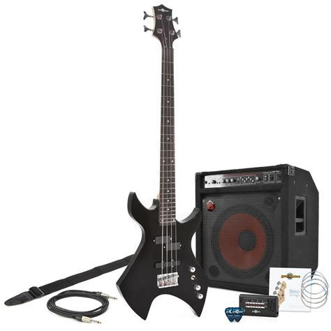 DISC Harlem X Bass Guitar 150W Pack Black At Gear4music