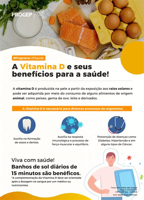 Portal UFS PílulasdaSaúde A Vitamina D e seus benefícios para a saúde