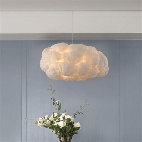 Modern Led White Floating Cloud Pendant Light Cotton Chandelier For