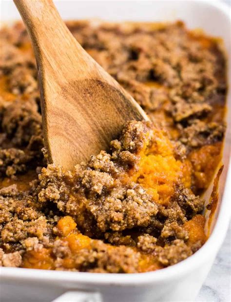 Sweet Potato Casserole With Pecan Topping Build Your Bite