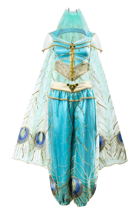 Disney Aladdin Princess Jasmine Dress Cosplay Costume Donne Adulte