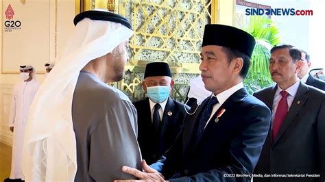 Singgah Ke Abu Dhabi Presiden Jokowi Sampaikan Duka Cita Atas