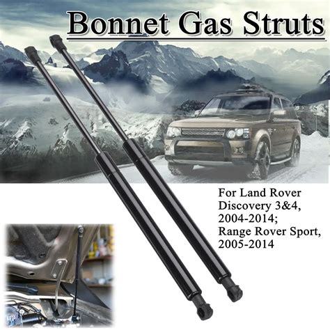 2pcs Front Bonnet Hood Support Gas Struts For Land Rover Discovery