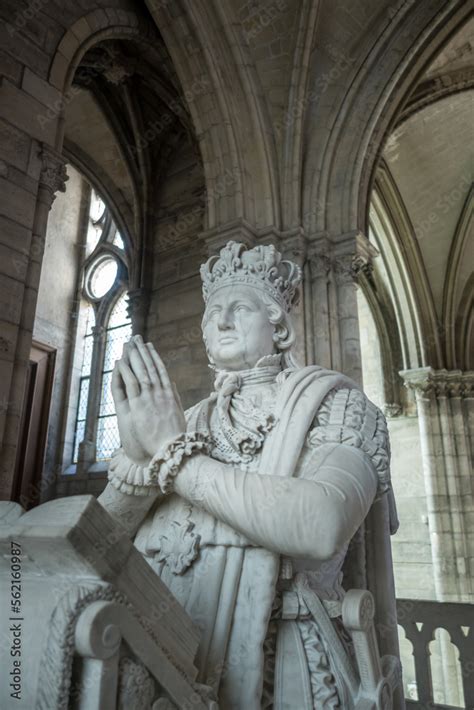 Tomb of King Louis XVI, in Basilica of Saint-Denis Stock Photo | Adobe ...