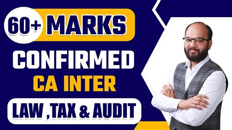 60 Marks Confirmed Ca Inter Law Tax And Audit How To Revise Ca Inter