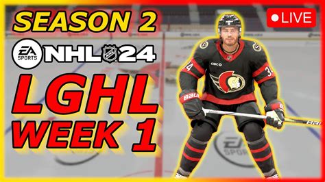 LGHL SEASON 2 BEGINS NHL 24 EASHL YouTube