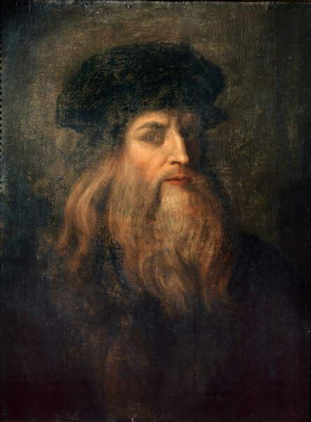 Leonardo Da Vinci Self Portrait Painting