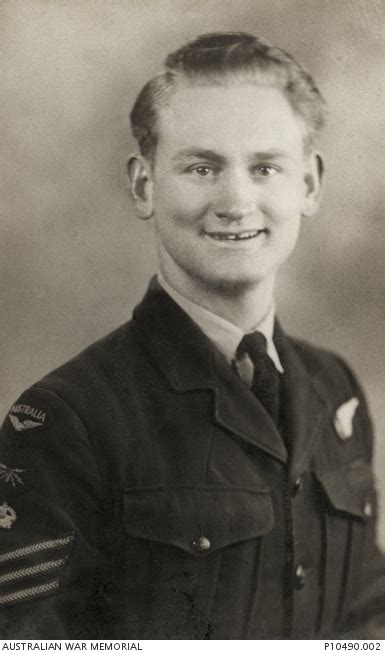 Studio Portrait Of Flight Sergeant Flt Sgt Milton Keith Jurd