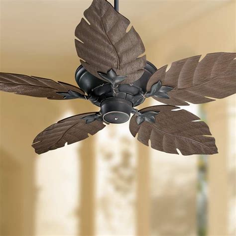 60 Wind And Sea Bronze Finish Led Outdoor Ceiling Fan With Remote