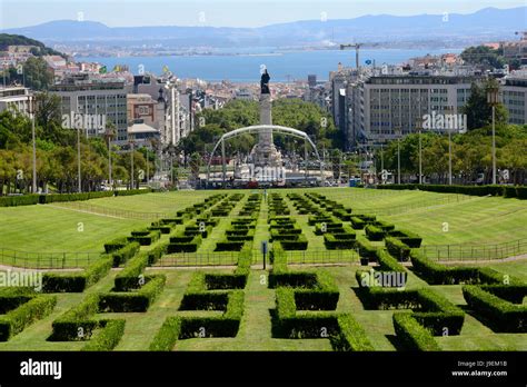 Parque Eduardo Vii Lisbon Portugal Edward Park Stock Photo Alamy