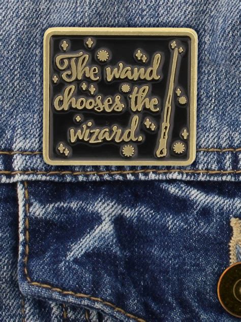 Harry Potter The Wand Chooses The Wizard Enamel Pin Badge Pin Badges