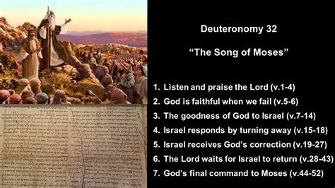 Deuteronomy 32 The Song Of Moses Calvary Chapel Fergus Falls YouTube