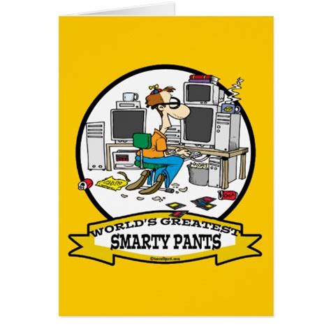 Worlds Greatest Smarty Pants Men Cartoon Zazzle