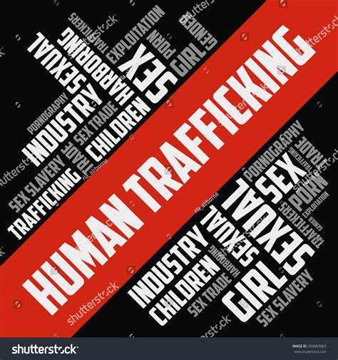 Human Trafficking Vector Template Stock Vector Royalty Free