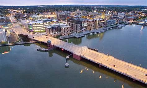 Scenic Waterfront Condos Green Bay Wisconsin Stock Photos Pictures