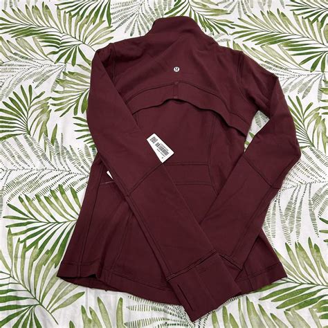 Lululemon Define Jacket Burgundy Size New With Depop