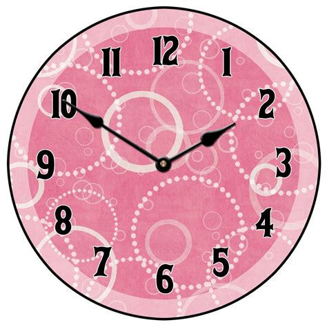 Hot Pink Wall Clock Avail In Seven Sizes 12 To 60