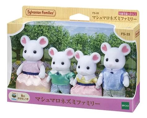 Sylvanian Families Familia Marshmallow Mouse Ratones Rat N Env O Gratis