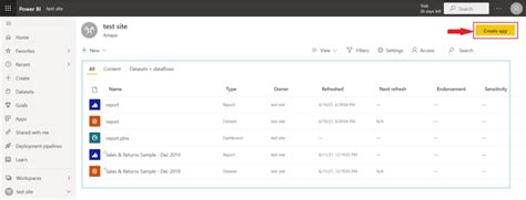 How To Create And Publish Power Bi App Power Bi Service