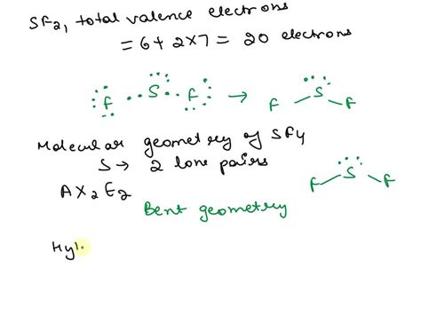 SOLVED: Draw the Lewis structure of SF2, showing all lone pairs ...