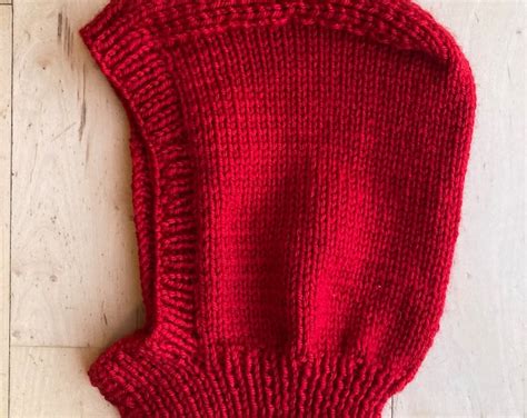 Traditional Balaclava Knitting Pattern Aran Yarn Etsy