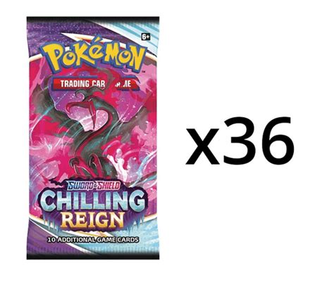 Pokemon Swsh6 Chilling Reign 36ct Booster Pack Lot Pokemon Sealed Products Pokemon Booster