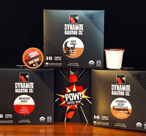 Dynamite Single Serving Cups - Dynamite Roasting Co. Organic Fair Trade Coffee