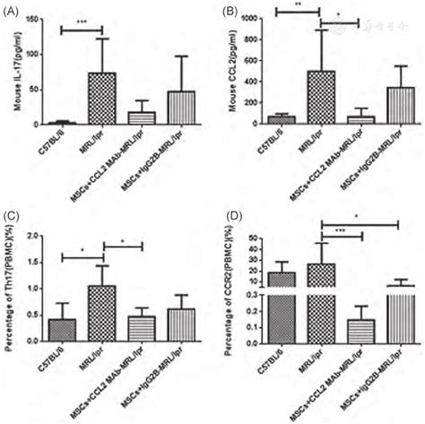 MSCs Relieve SLE By Modulation Of Th17 Cells Through MMPs CCL2 CCR2 IL