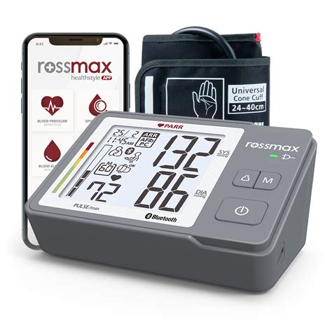 Z5 Parr Automatic Bluethooth Blood Pressure Monitor Rossmax