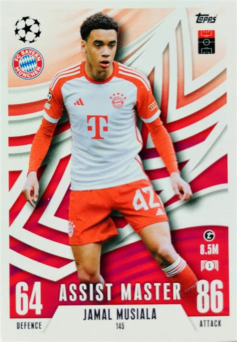 TOPPS MATCH ATTAX EXTRA 2023 2024 ASSIST MASTER 145 JAMAL MUSIALA